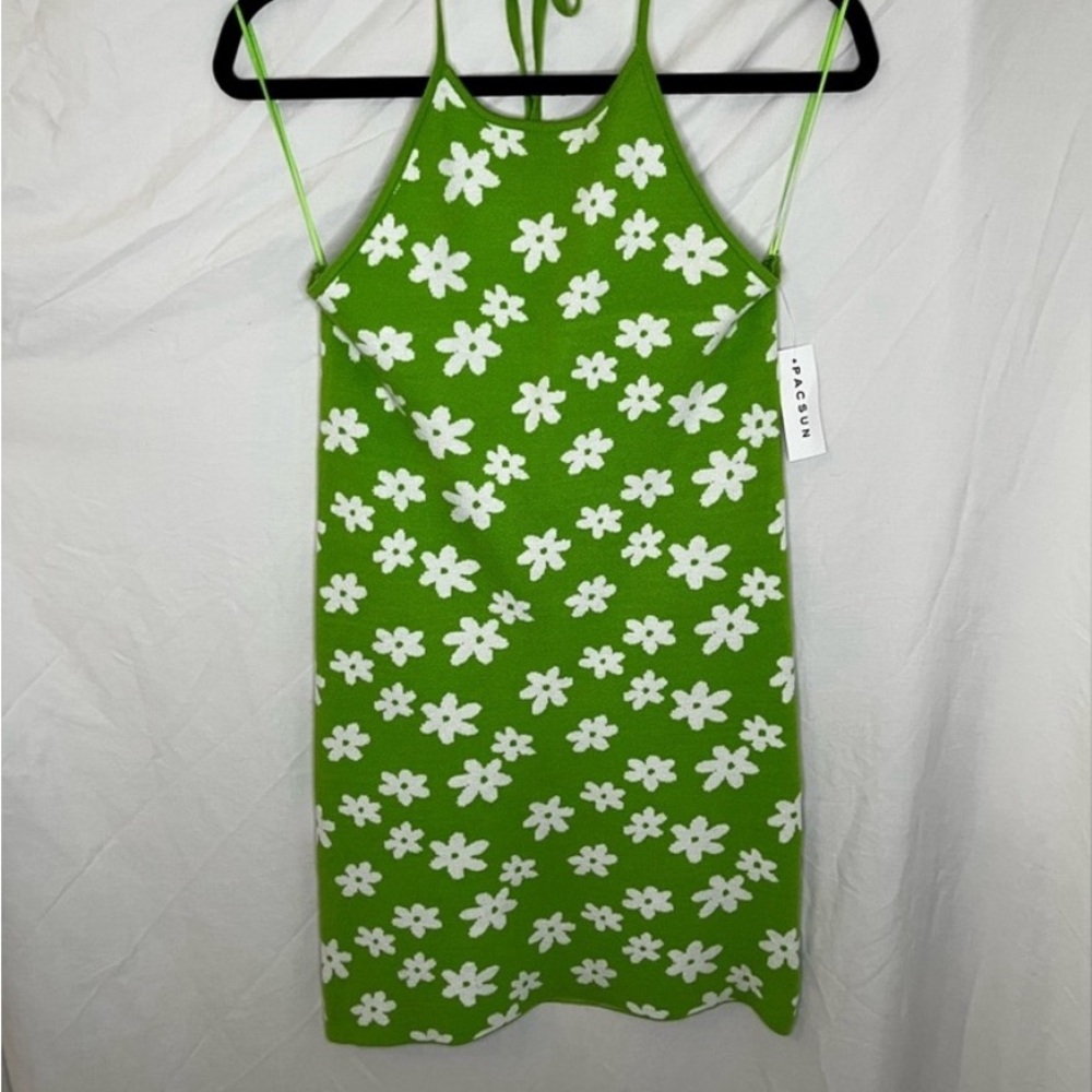 PacSun Green Floral Dress